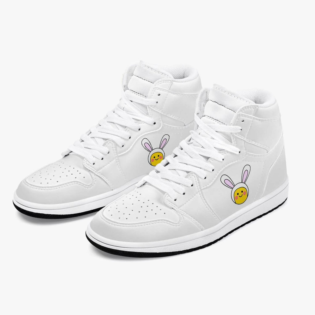 Jacki Easlick Luxe Bunny Premium High-Top Sneakers Yellow Eleusis