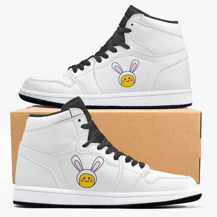 Jacki Easlick Luxe Bunny Premium High-Top Sneakers Yellow Eleusis