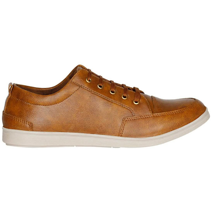 Men's Tan Brown Stylish Synthetic Sneakers Ivory Cassiopeia