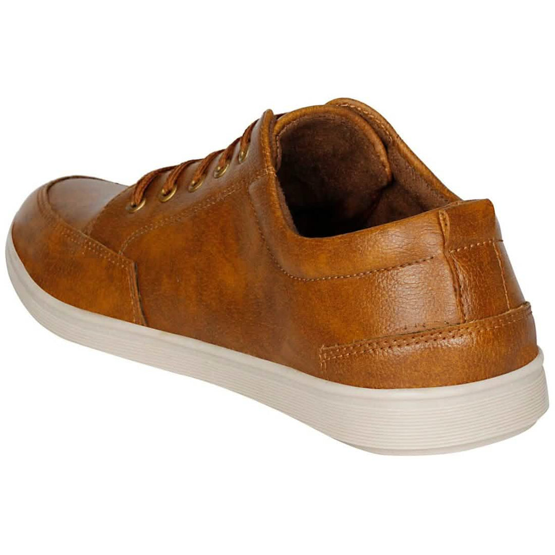 Men's Tan Brown Stylish Synthetic Sneakers Ivory Cassiopeia