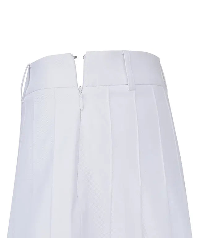 Chic Women's White Pleated Mini Skirt with Practical Pocket by ANEW Golf Amethyst Lucy