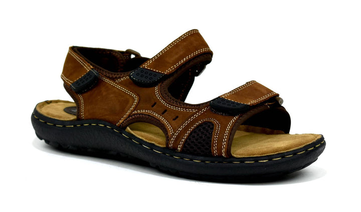 Men's Leather Sandals Turquoise Thanatos