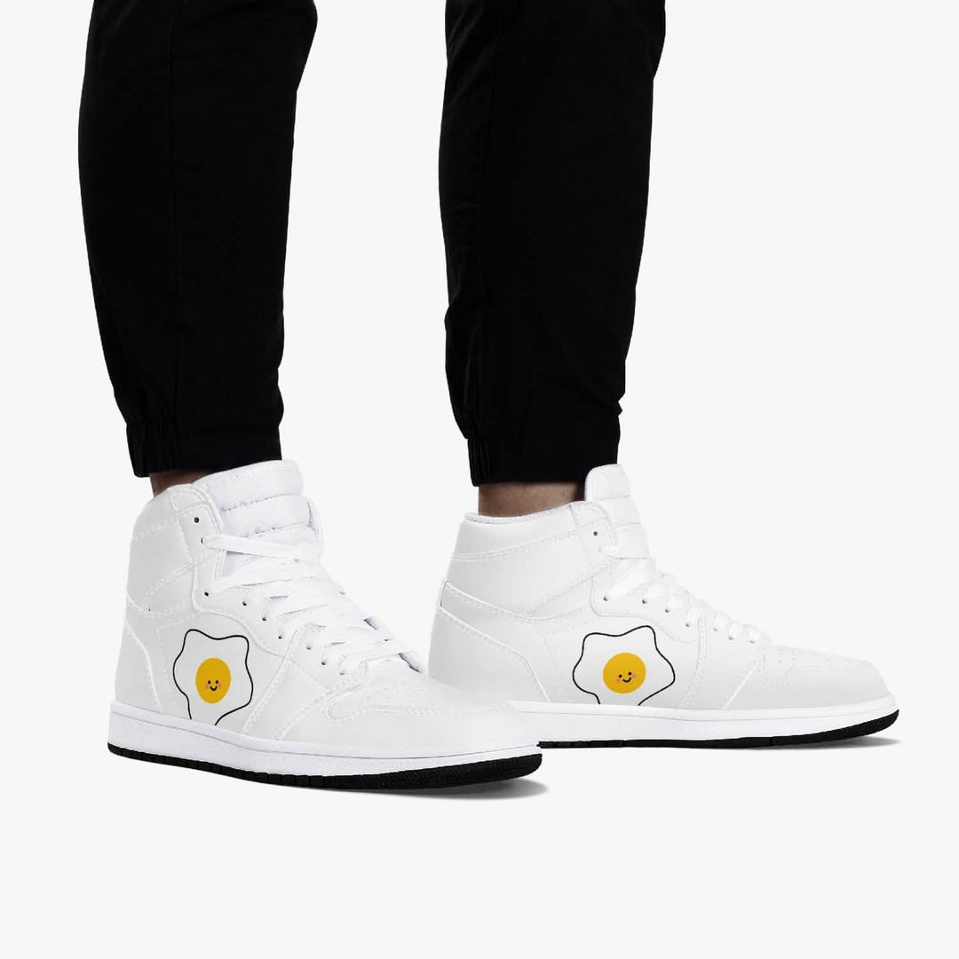 Jacki Easlick Luxe High-Top Leather Sneakers Yellow Eleusis