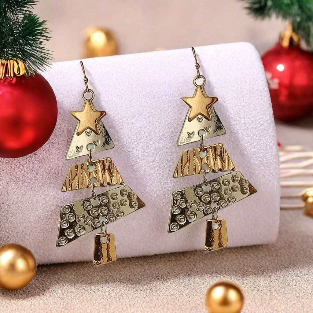 Earrings Fashion Pendant Necklace Suit Xmas Tree Earrings