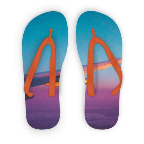 Flying Alone Adult Flip Flops Scorpius