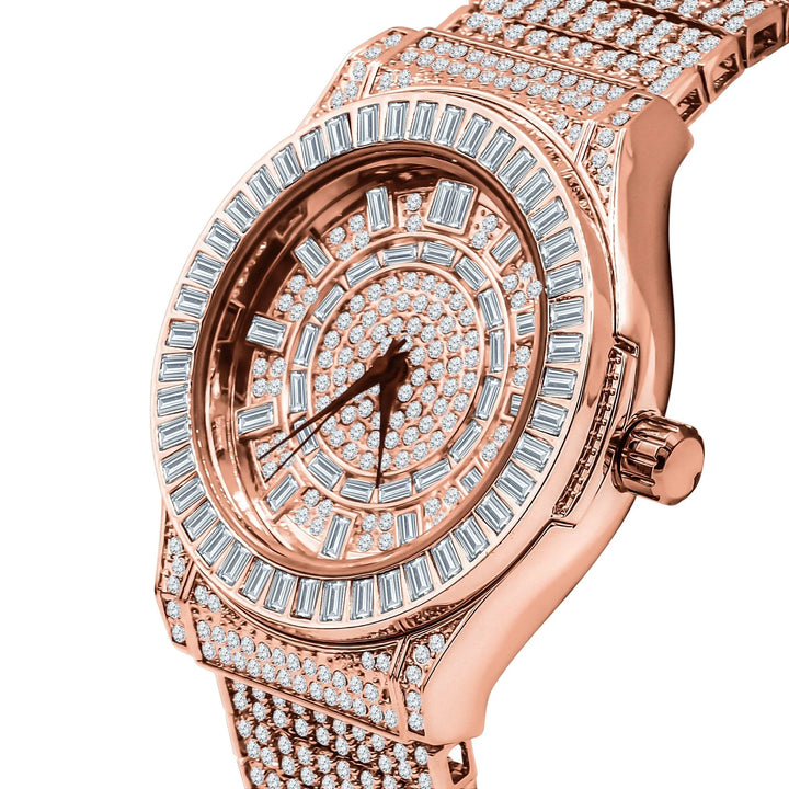 Luxurious CZ Elegance Watch | Model 5110335 Lilac Quartz