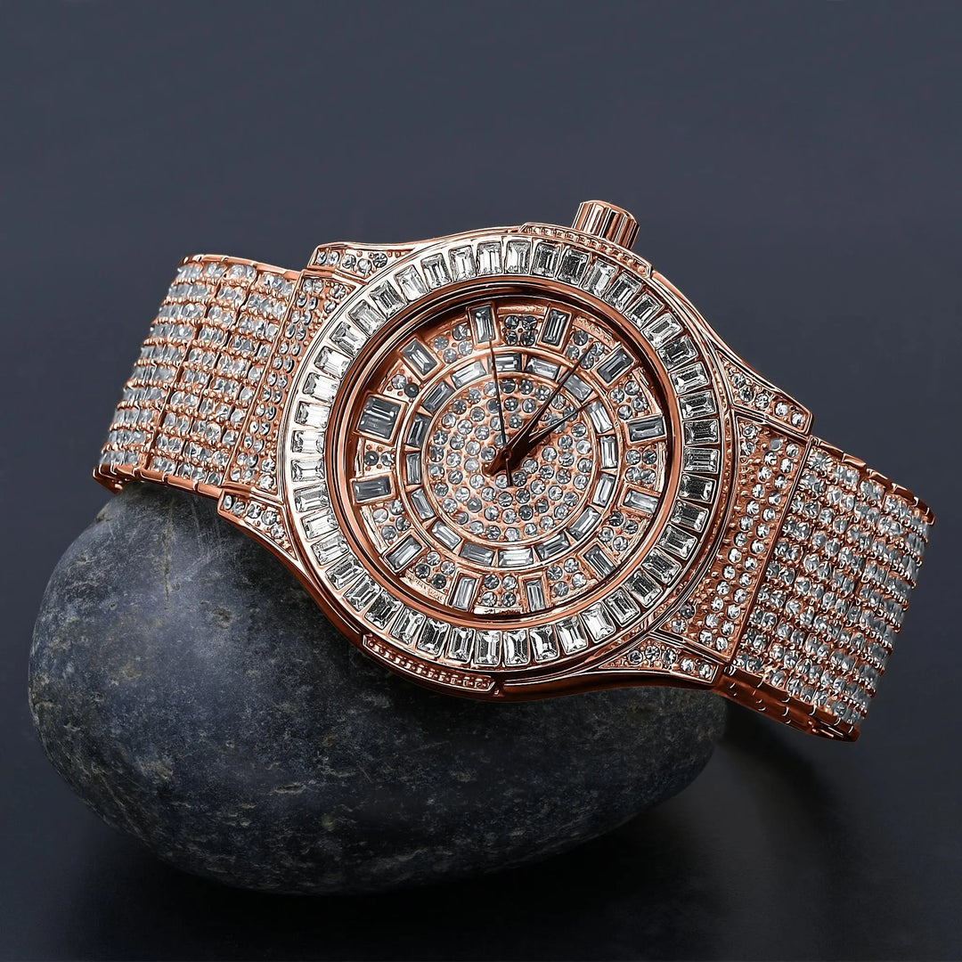 Luxurious CZ Elegance Watch | Model 5110335 Lilac Quartz