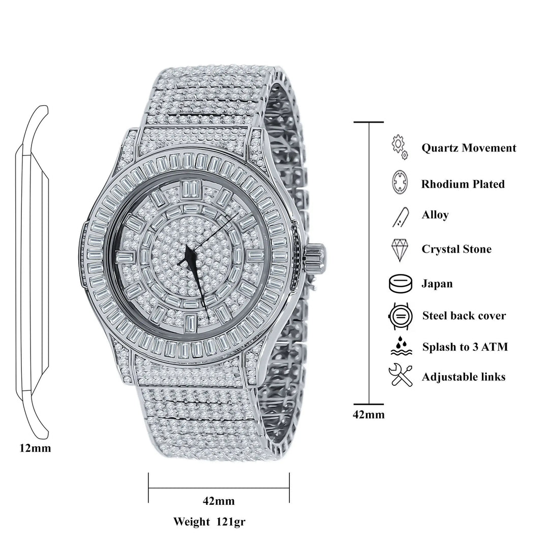 Timeless Grandeur CZ Watch | 5110331 Lilac Quartz