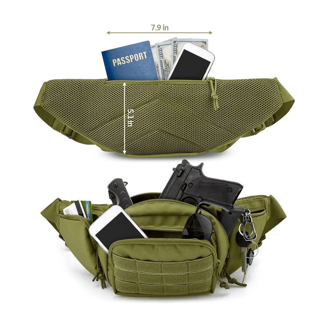 Tactical Military Fanny Pack Waist Bag & MOLLE EDC Pouch For Outdoor Sky Iapetus