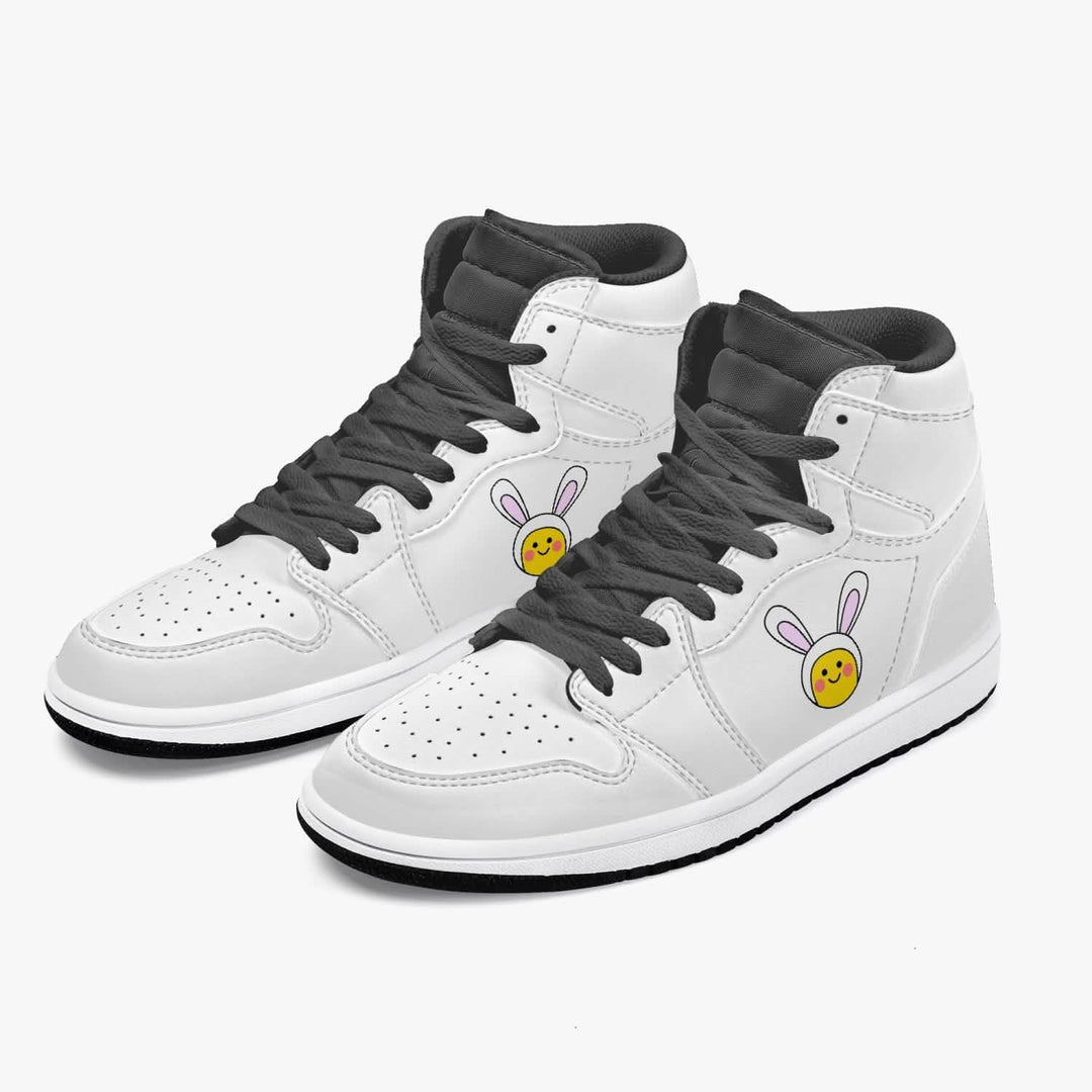 Jacki Easlick Luxe Bunny Premium High-Top Sneakers Yellow Eleusis