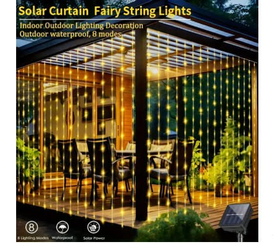 Remote-Controlled LED Curtain String Lights - USB-Powered Christmas Window Decorations for Home and Room Pink Lucy