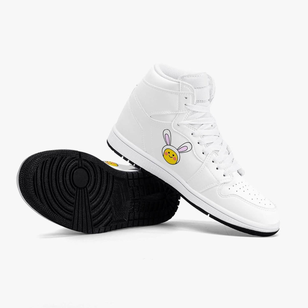 Jacki Easlick Luxe Bunny Premium High-Top Sneakers Yellow Eleusis