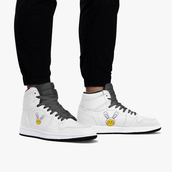 Jacki Easlick Luxe Bunny Premium High-Top Sneakers Yellow Eleusis