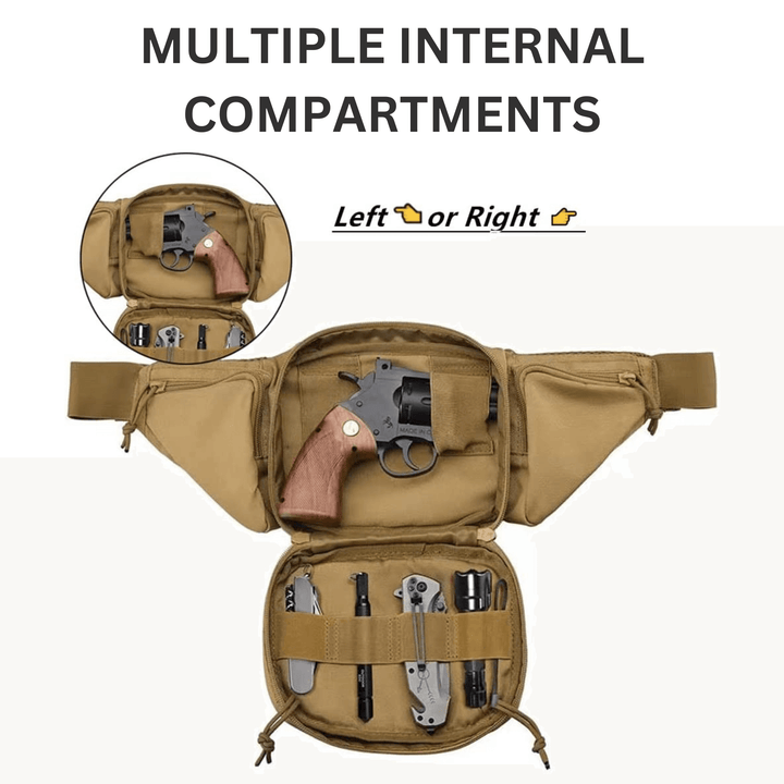 Tactical Military Fanny Pack Waist Bag & MOLLE EDC Pouch For Outdoor Sky Iapetus