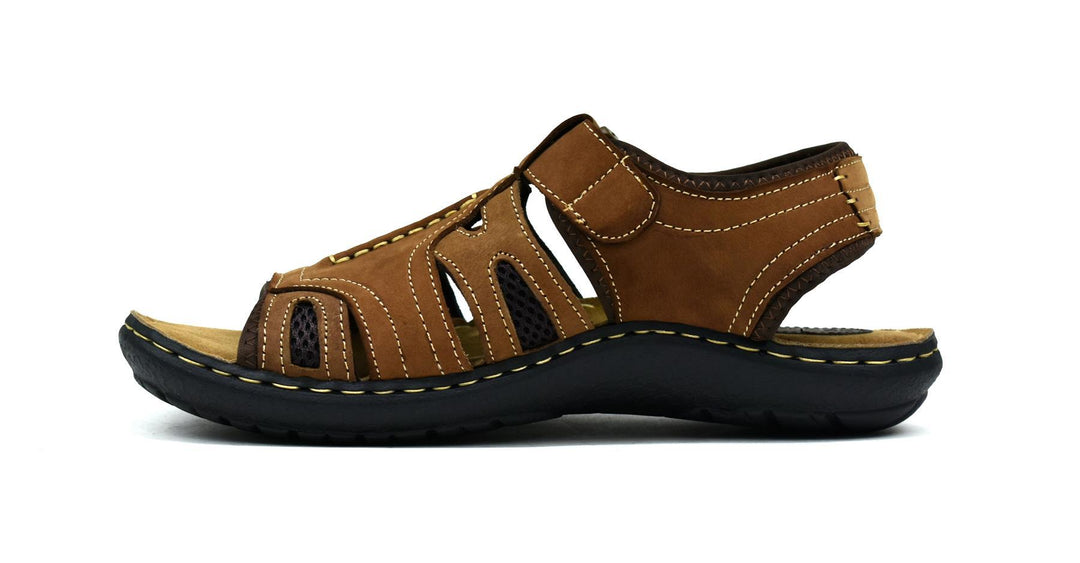 Men's Leather Sandals Turquoise Thanatos