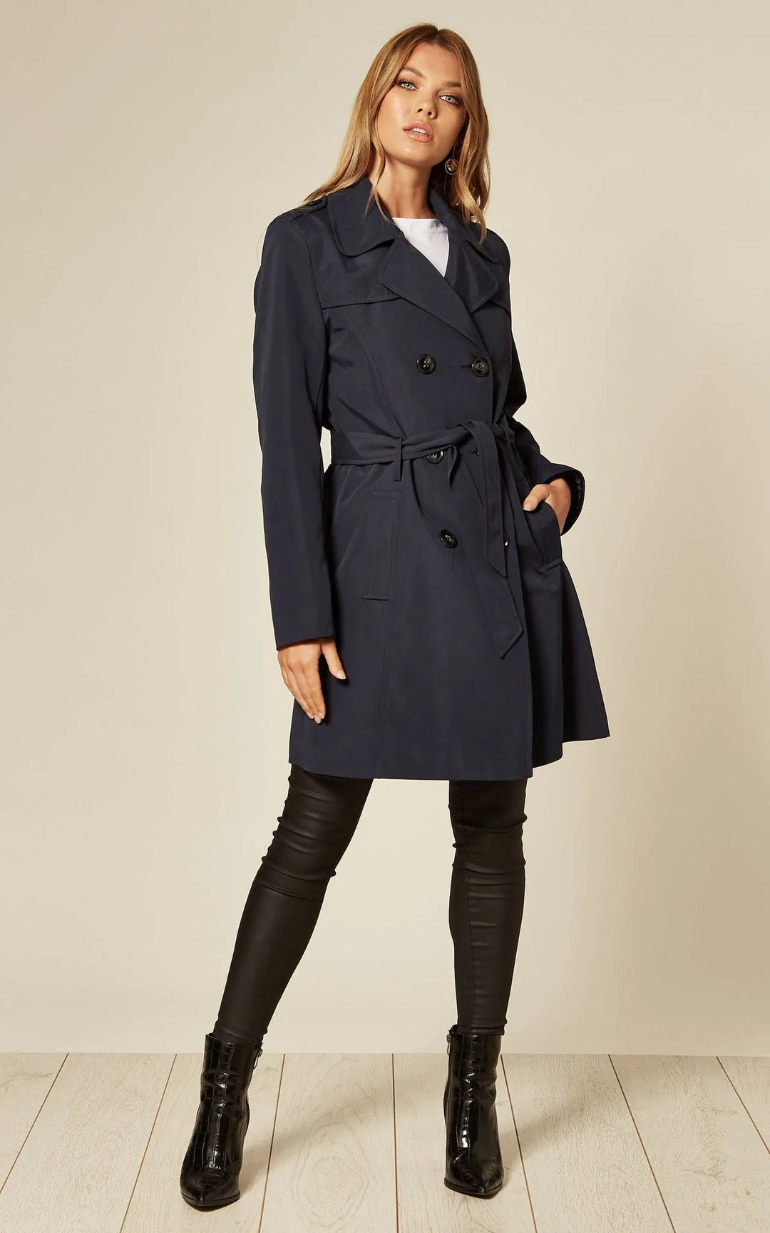 Spring/Summer Military Double Breasted Trench Coat (9049-SP) Rose Eleusis