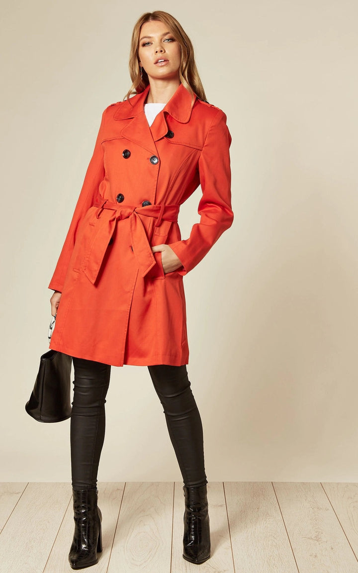 Spring/Summer Military Double Breasted Trench Coat (9049-SP) Rose Eleusis