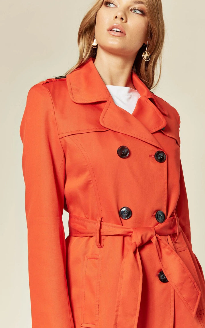 Spring/Summer Military Double Breasted Trench Coat (9049-SP) Rose Eleusis