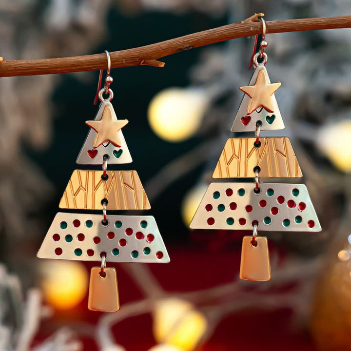 Earrings Fashion Pendant Necklace Suit Xmas Tree Earrings