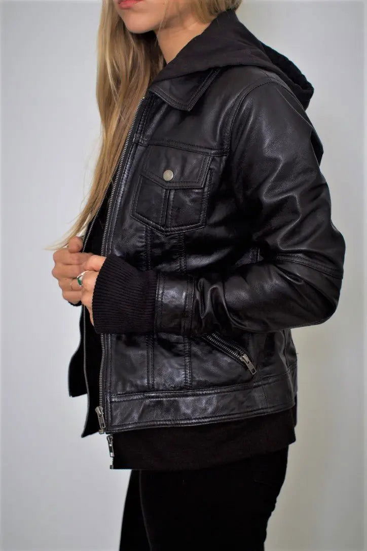 Annalise Womens Leather Jacket - Capri Clothes