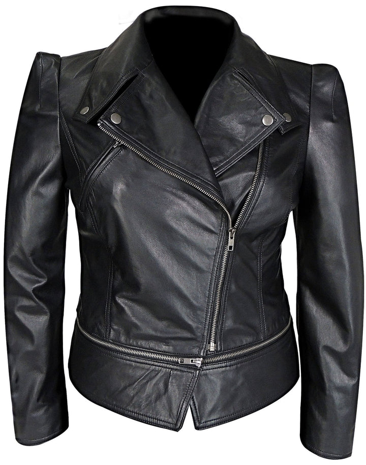 Annette Womens Leather Jacket - Capri Clothes