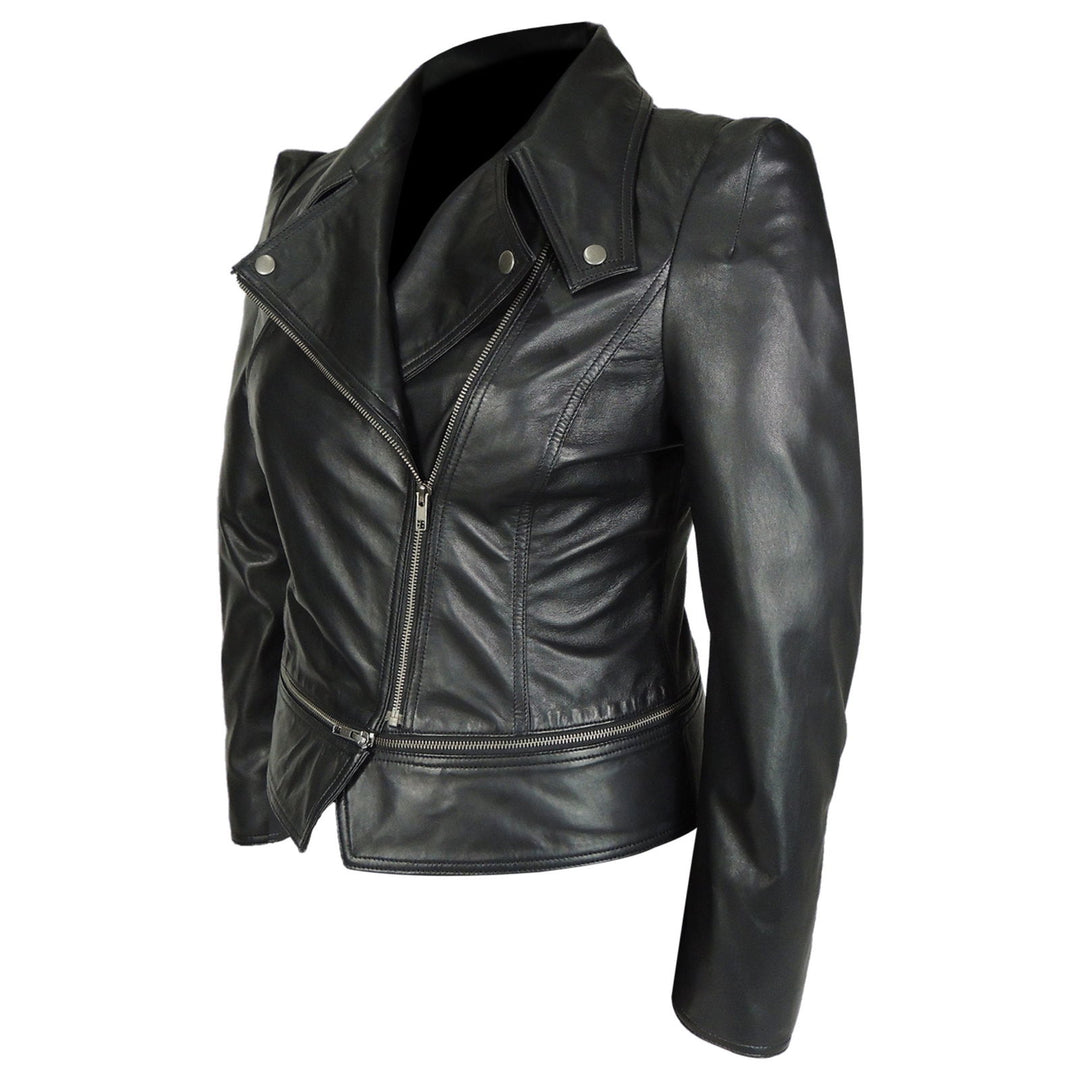 Annette Womens Leather Jacket - Capri Clothes