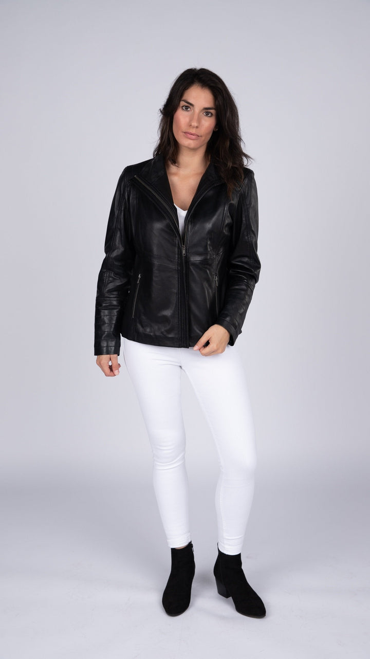 Arra Womens Leather Jacket - Capri Clothes