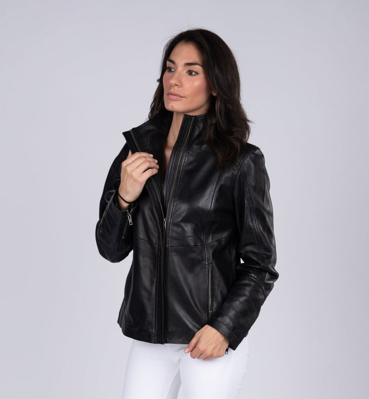 Arra Womens Leather Jacket - Capri Clothes