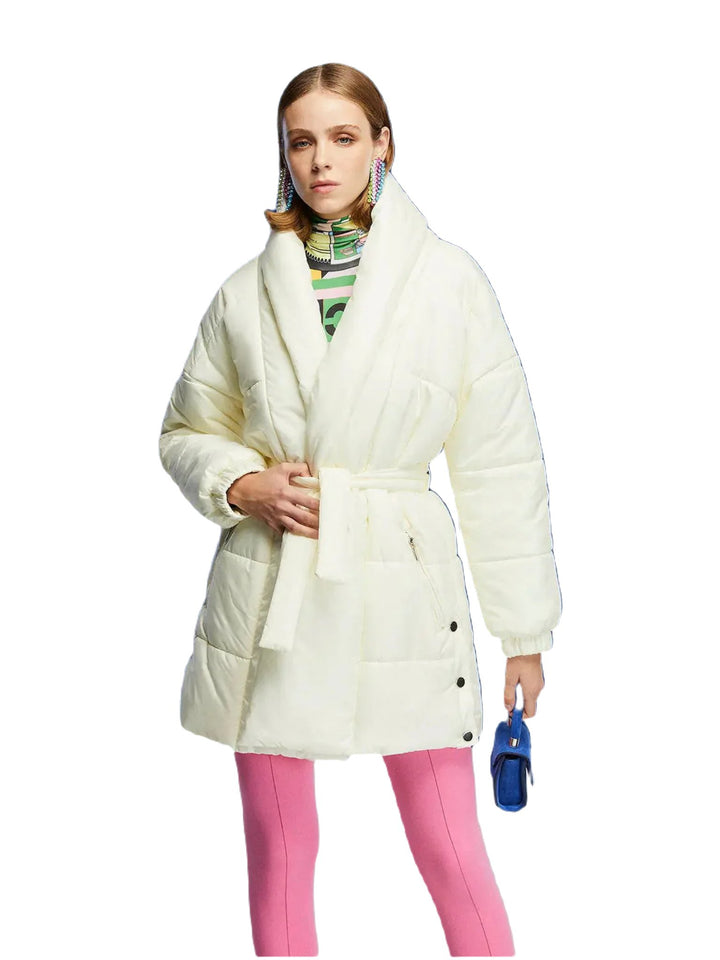 Belted Puffer Jacket - Capri Clothes