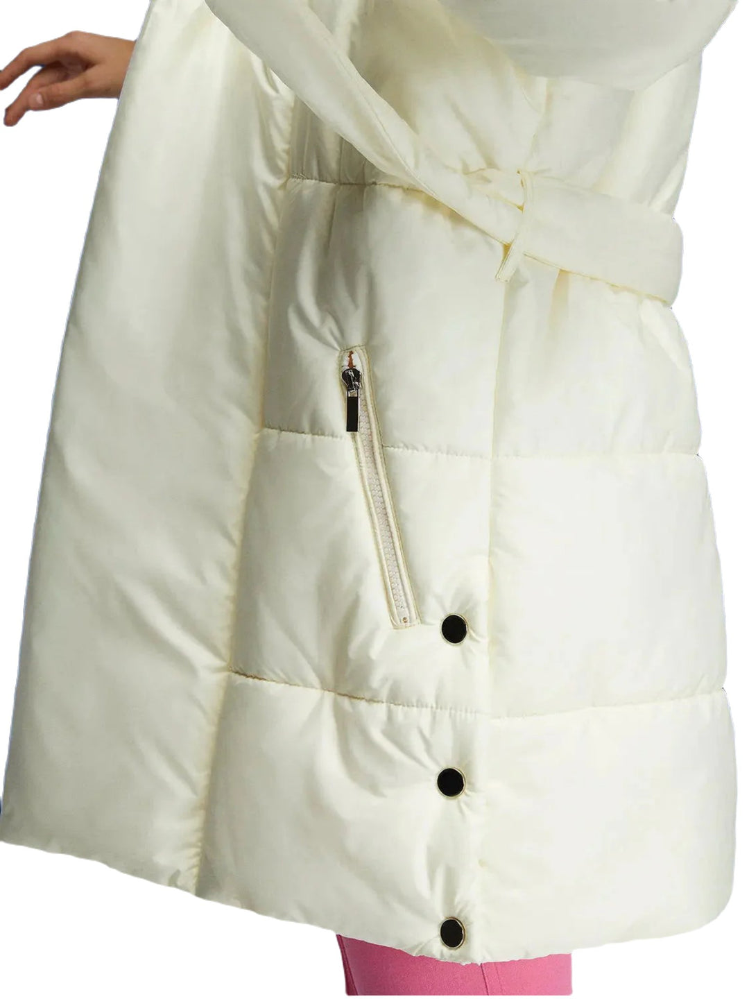 Belted Puffer Jacket - Capri Clothes