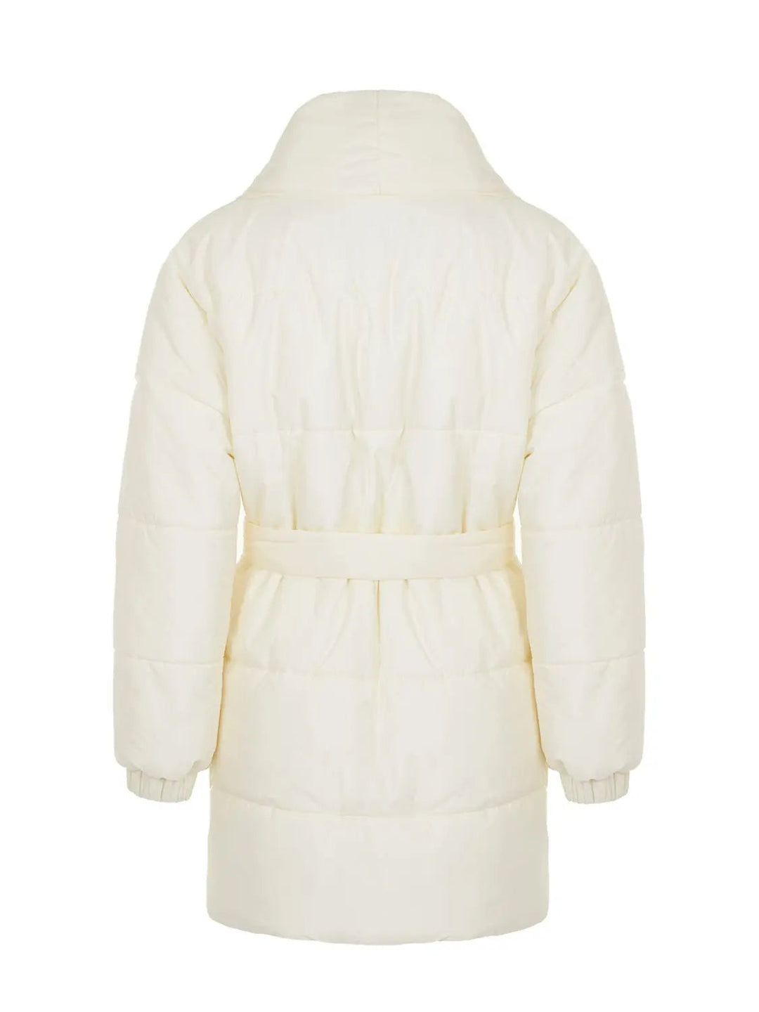 Belted Puffer Jacket - Capri Clothes