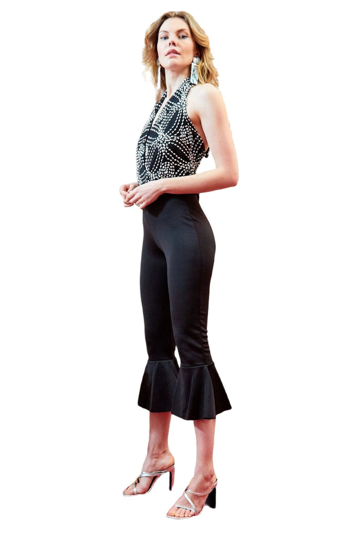 Black Backless Jumpsuit - Capri Clothes