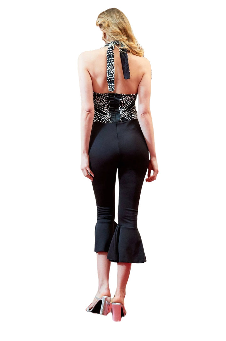 Black Backless Jumpsuit - Capri Clothes