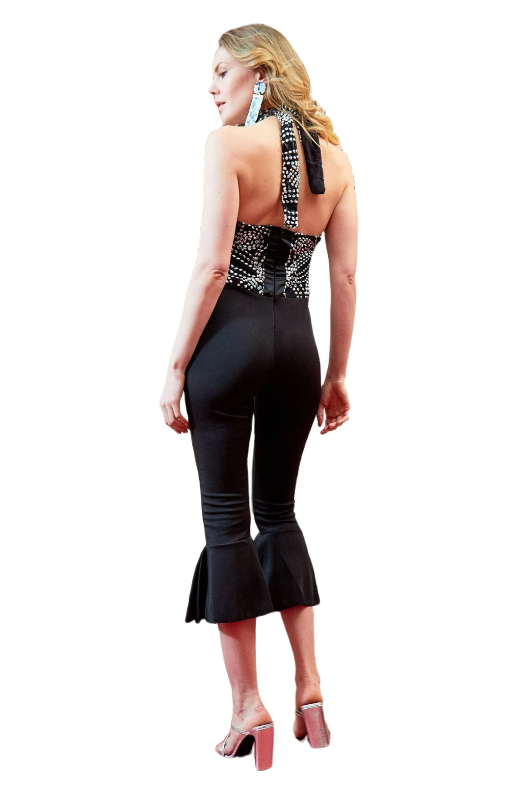 Black Backless Jumpsuit - Capri Clothes