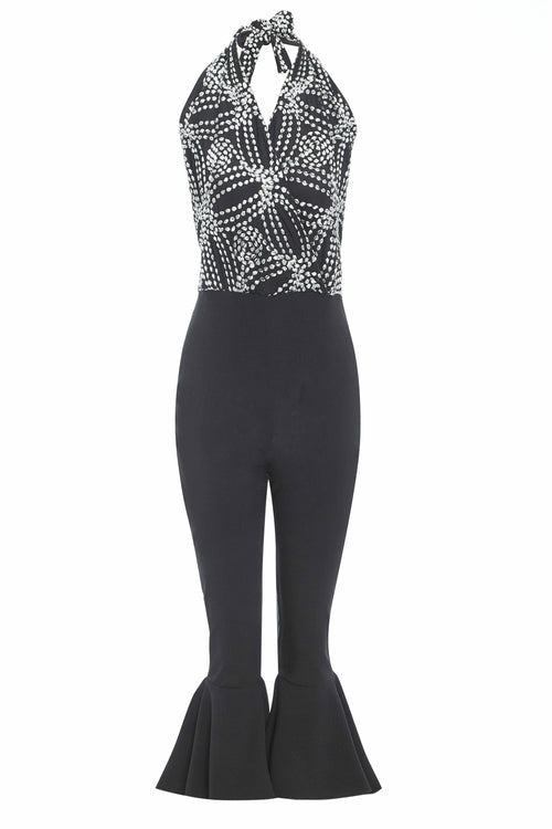 Black Backless Jumpsuit - Capri Clothes