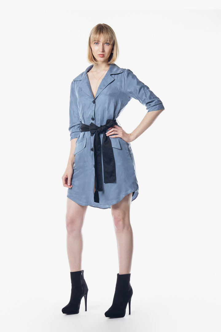 Cielo Blue Blazer Dress - Capri Clothes