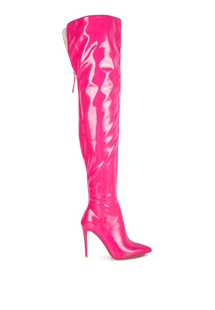 Chic Stiletto Over-the-Knee Boots Ruby Smudge