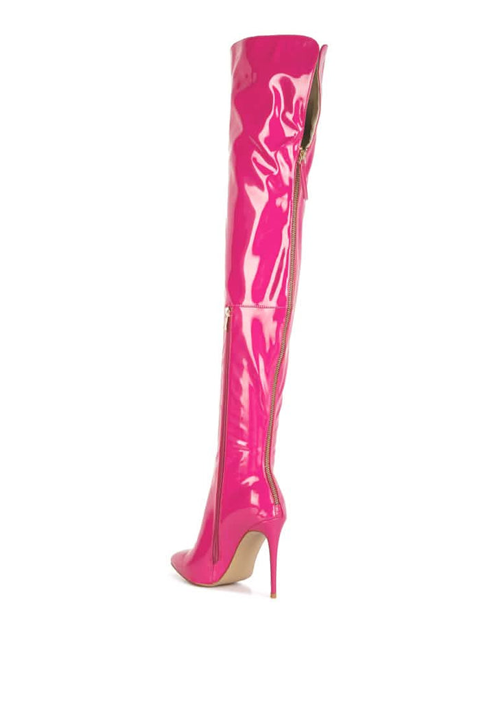 Chic Stiletto Over-the-Knee Boots Ruby Smudge