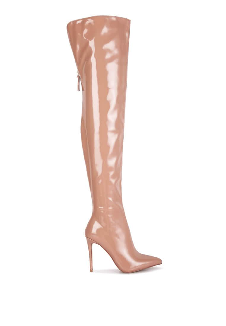 Chic Stiletto Over-the-Knee Boots Ruby Smudge