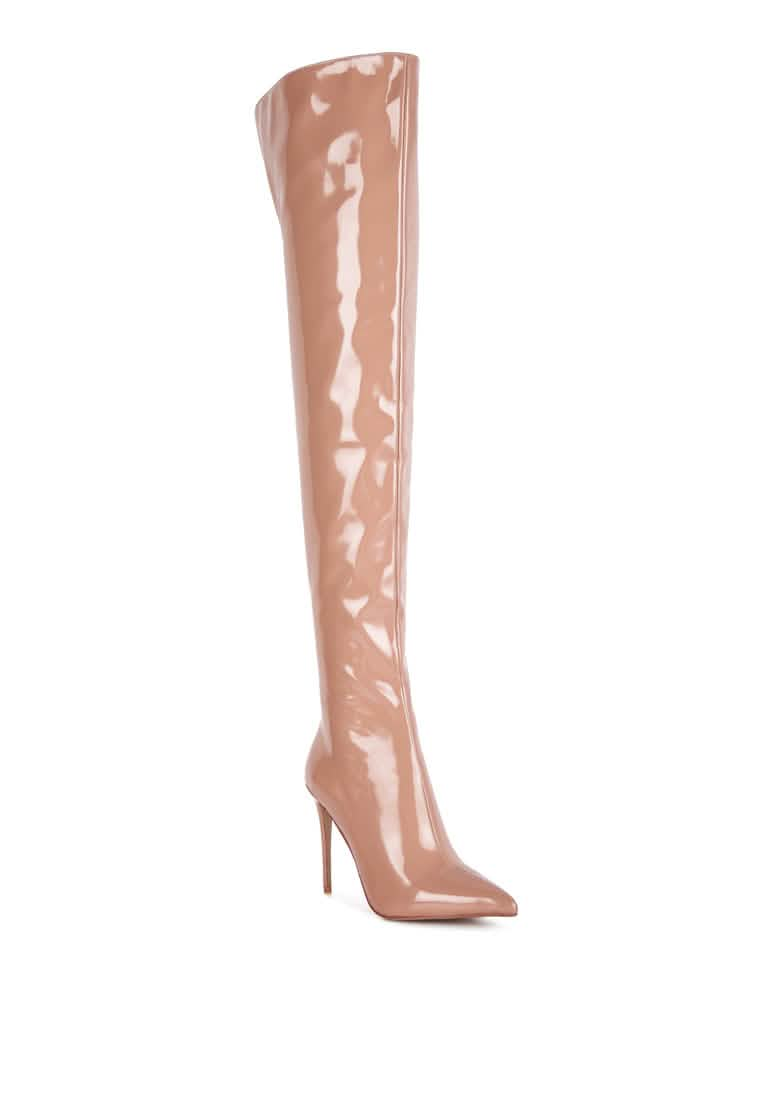 Chic Stiletto Over-the-Knee Boots Ruby Smudge