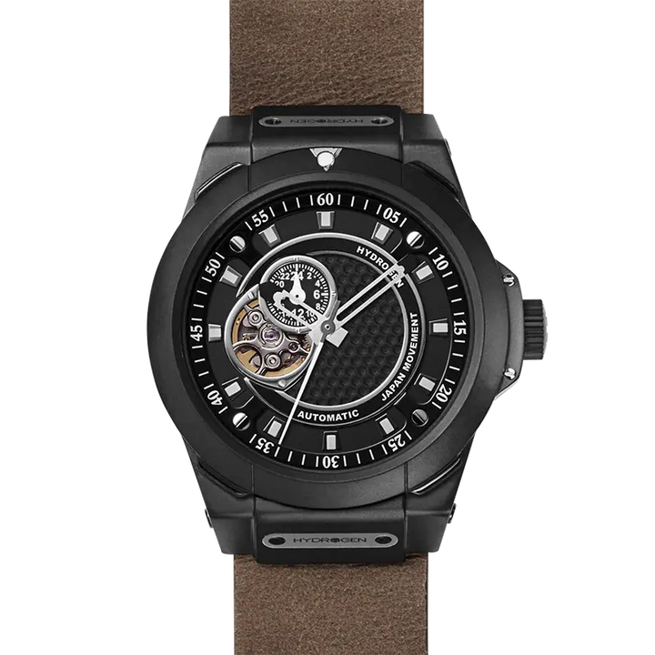 Expedition-Ready Black Leather Timepiece - Capri Clothes