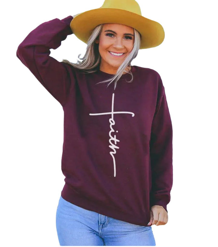 Faith Sweatshirt - Capri Clothes