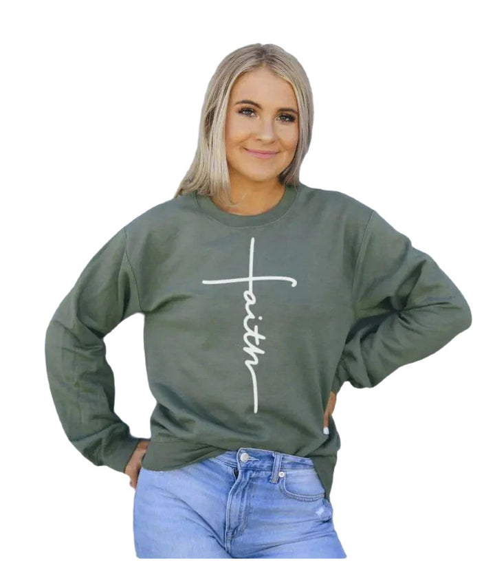 Faith Sweatshirt - Capri Clothes