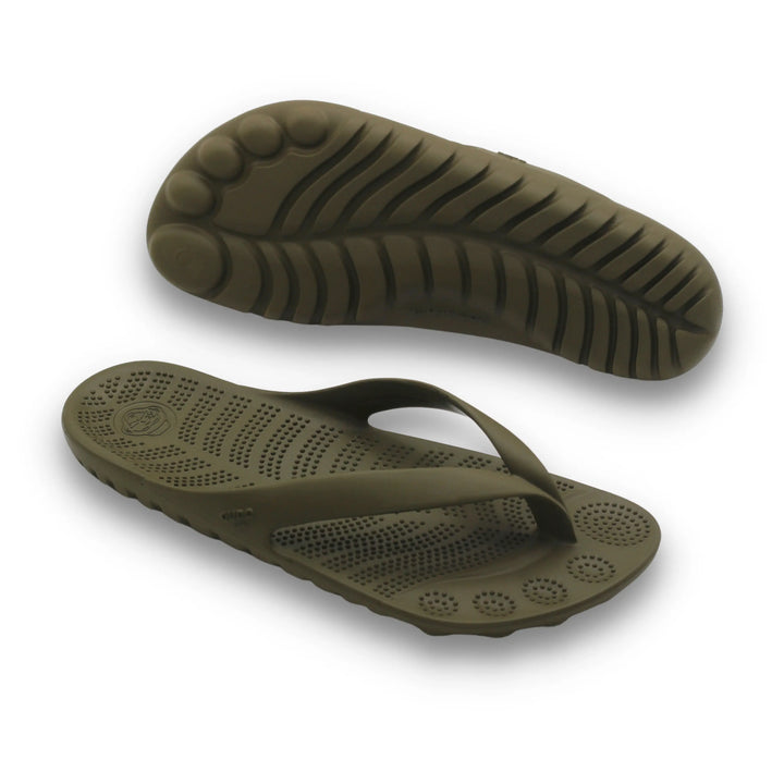 Sustainable Seaweed Green Flip-Flops with Multi-Purpose Drybag Lilac Atalanta