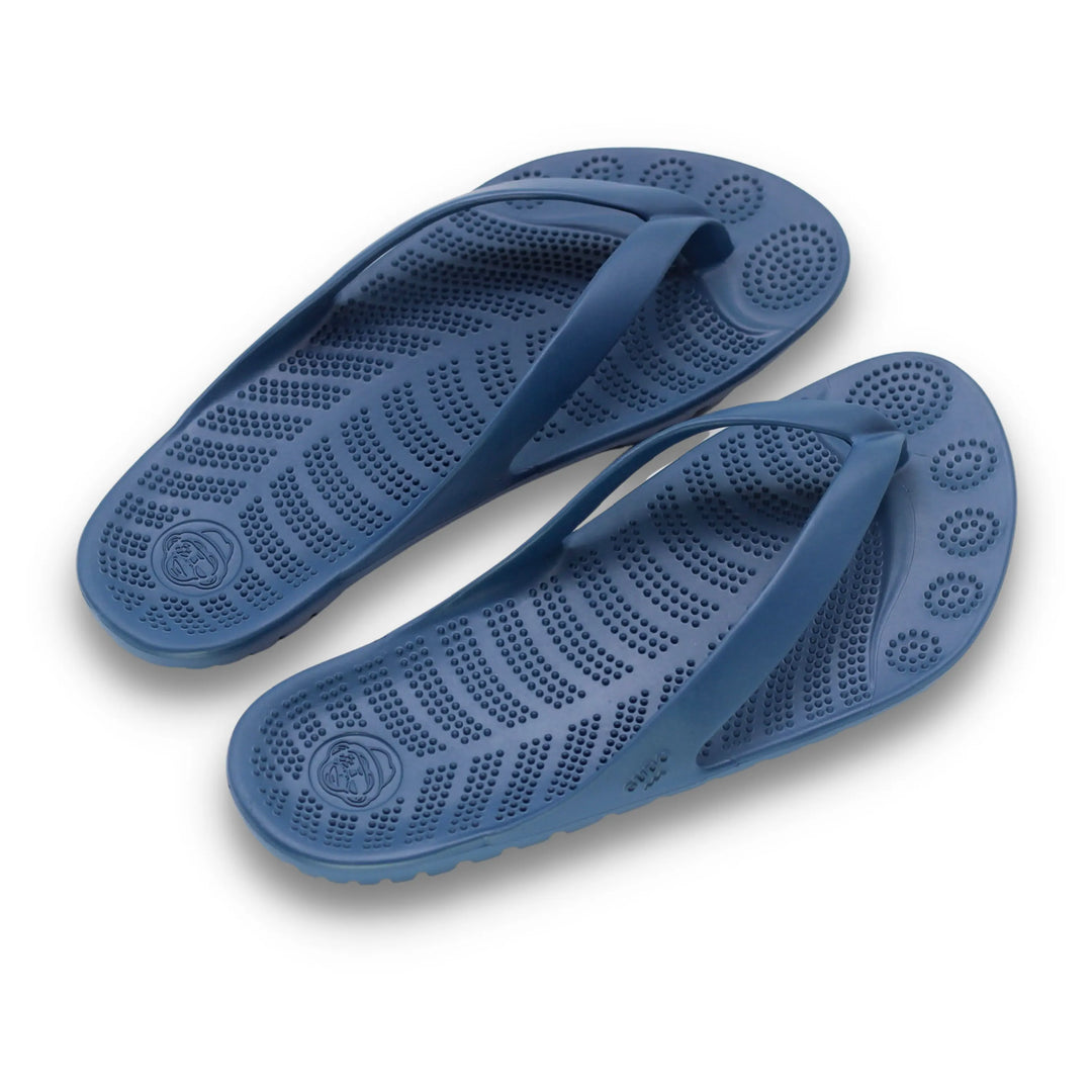 Sustainable Navy Blue Flip-Flops with Waterproof Drybag for Outdoor Adventures Lilac Atalanta