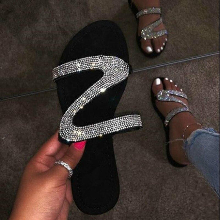 2021 Bling Bling Slides Women's Slippers for Summer Beach Coffee Jasper