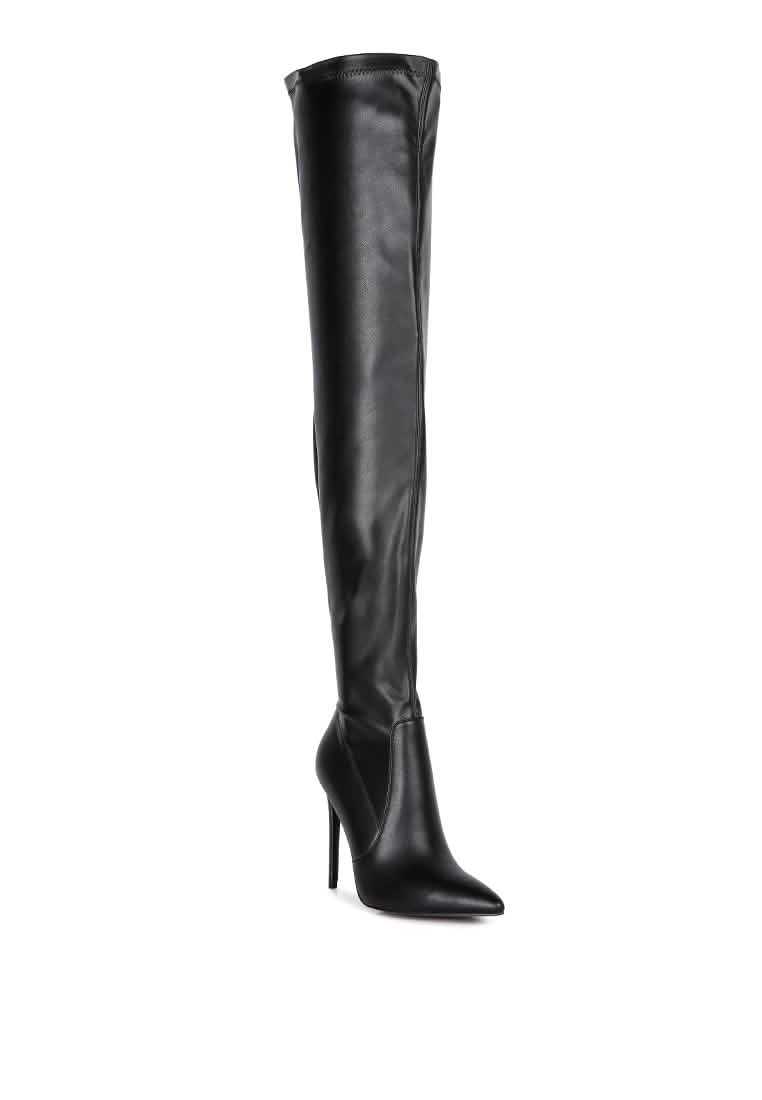 Chic Over-the-Knee Stiletto Boots Ruby Smudge