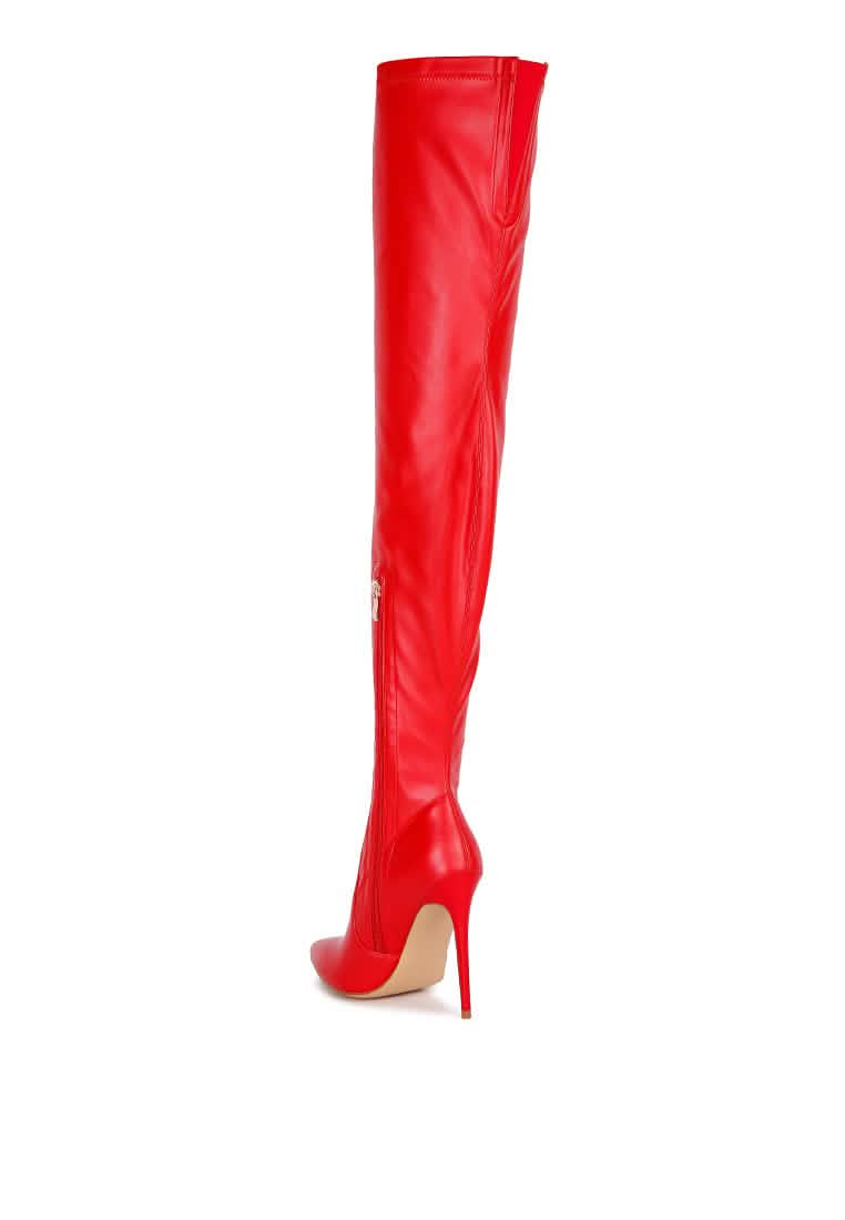 Chic Over-the-Knee Stiletto Boots Ruby Smudge