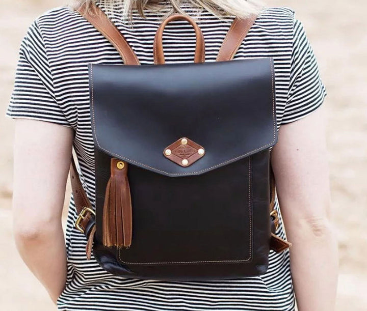 Leather Rucksack - Capri Clothes