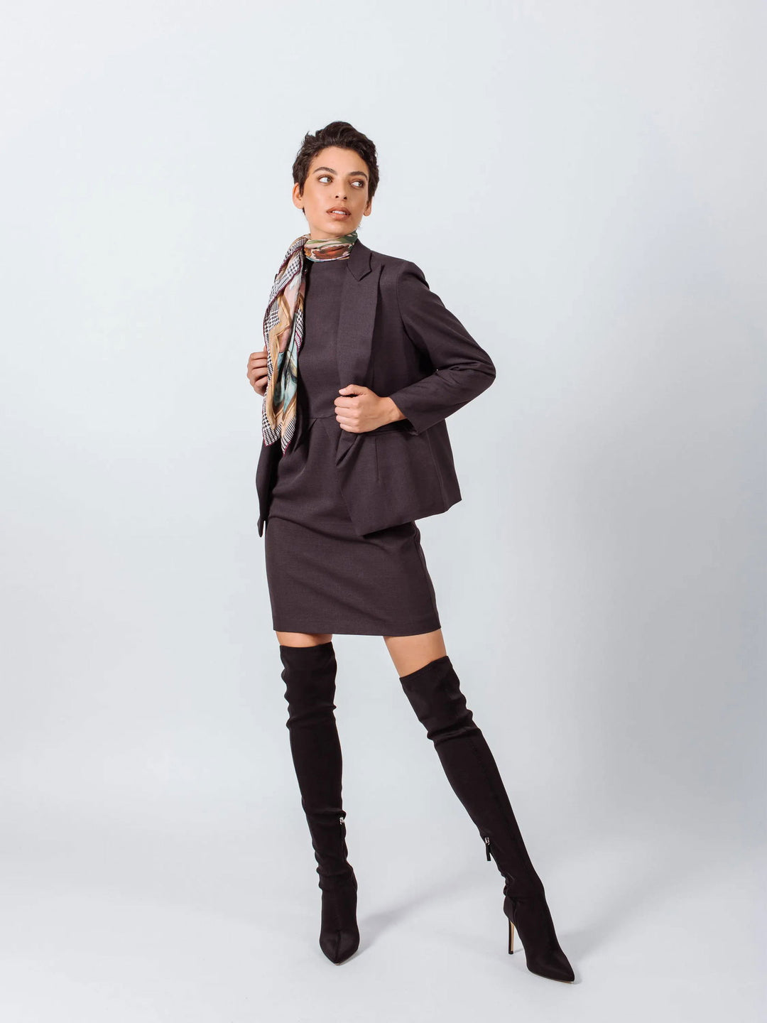 Luxe Charcoal Blazer - Capri Clothes